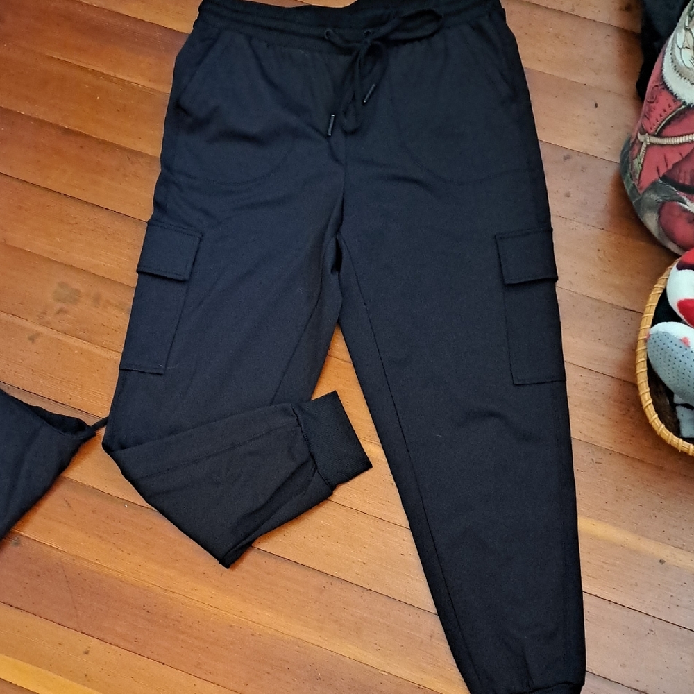 Drawstring Cargo Sweatpants